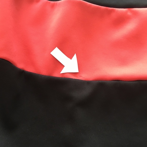 Karin Stevens Dress, black pink coral, sz M - Picture 8 of 8